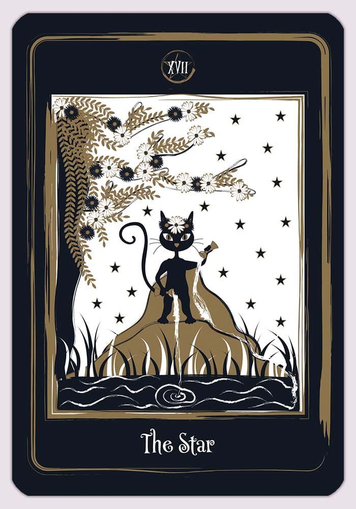 Golden Black Cat Tarot Tarot Deck