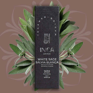 Inca Aromas all-natural fair-trade incense. White Sage for healing and wisdom Incense