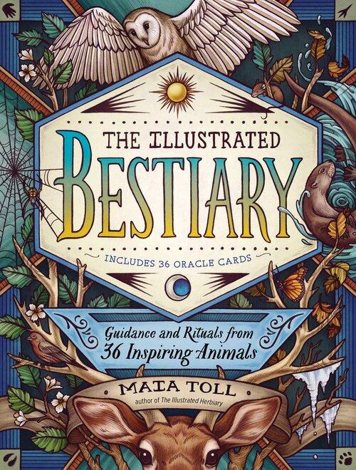 The Illustrated Bestiary. Book and 36 card set Oracle Kit