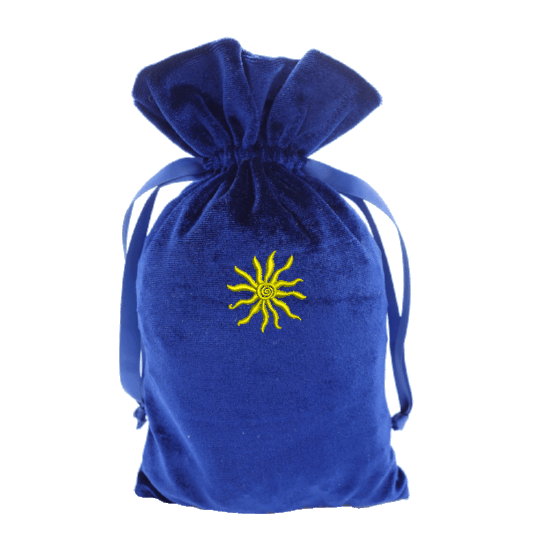 Tarot bag with gold Sun Bag
