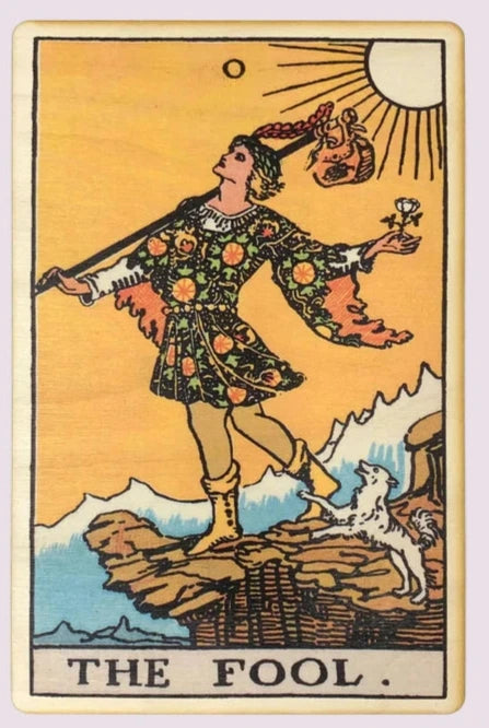 The Fool – Wooden Tarot Art