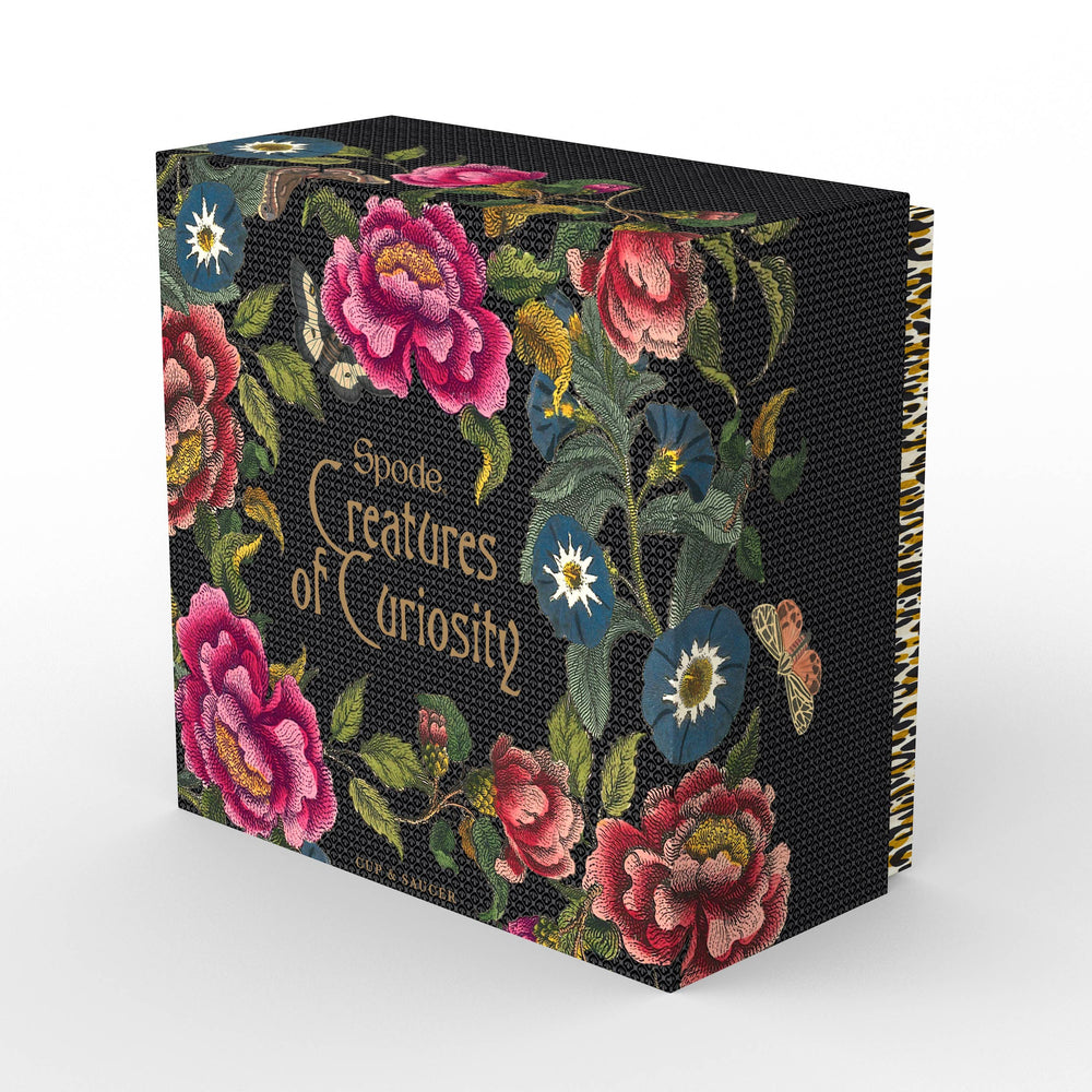 Creatures of Curiosity Dark Floral Teacup and Saucer