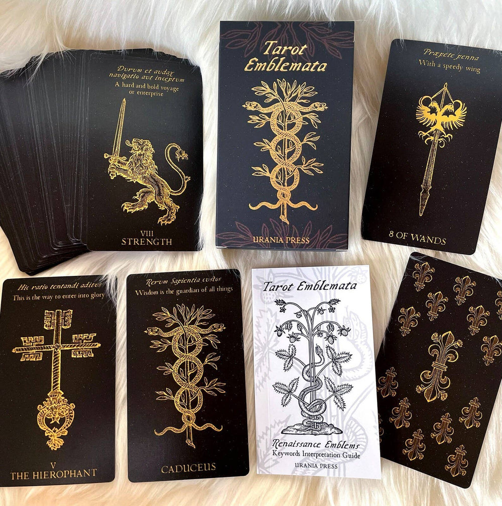 TAROT EMBLEMATA Deck of 88 Artisan Tarot Renaissance Emblems 