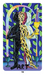 Art card from Dang Olsen Dream Tarot showing two merging figures symbolizing transformation and balance, expressed through intricate psychedelic tarot artwork
