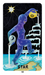 The Star card from Dang Olsen Dream Tarot depicting a blue figure pouring liquid light beneath a night sky, with dreamy surreal symbolism and fluid psychedelic style