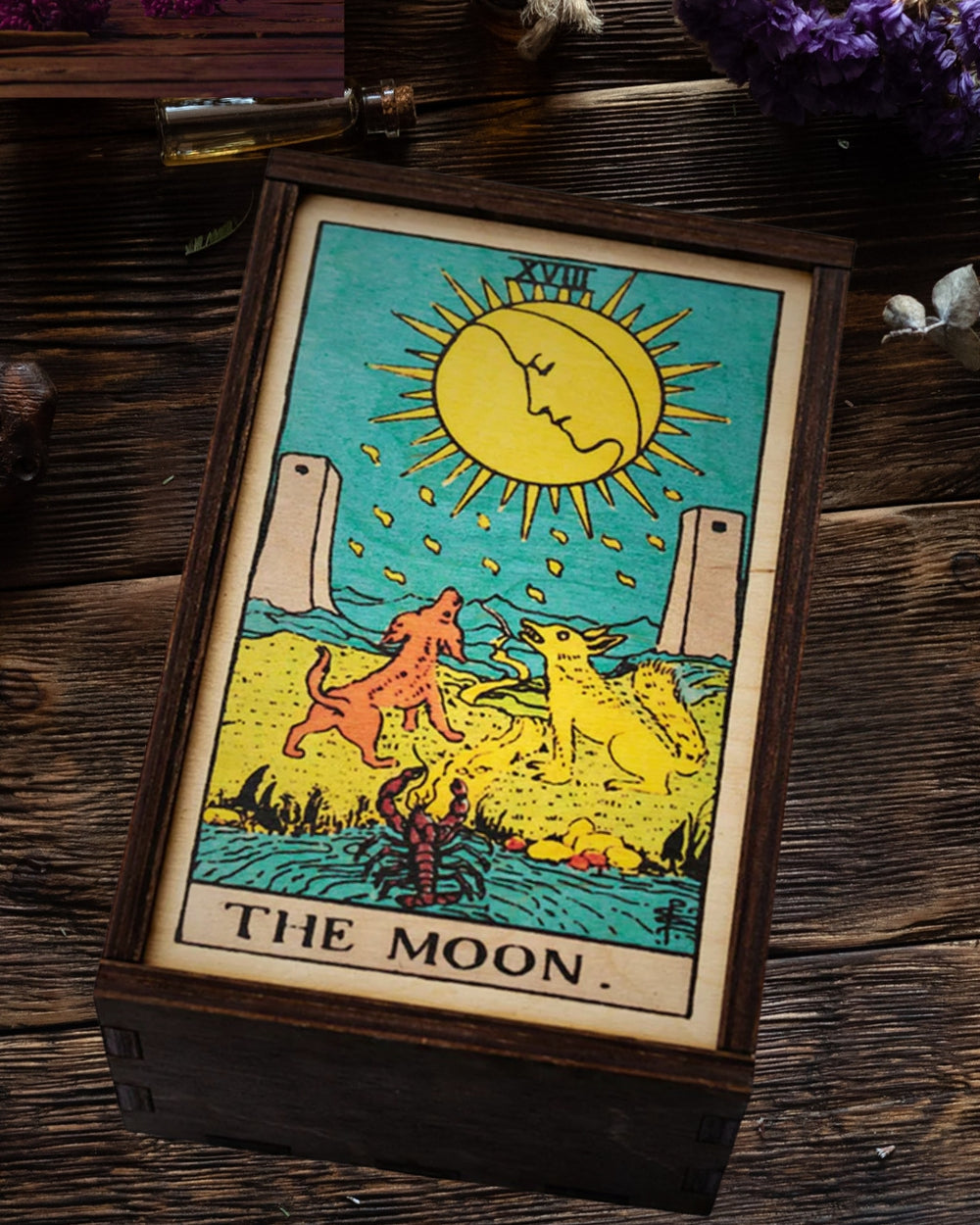 The Moon Card Tarot Box