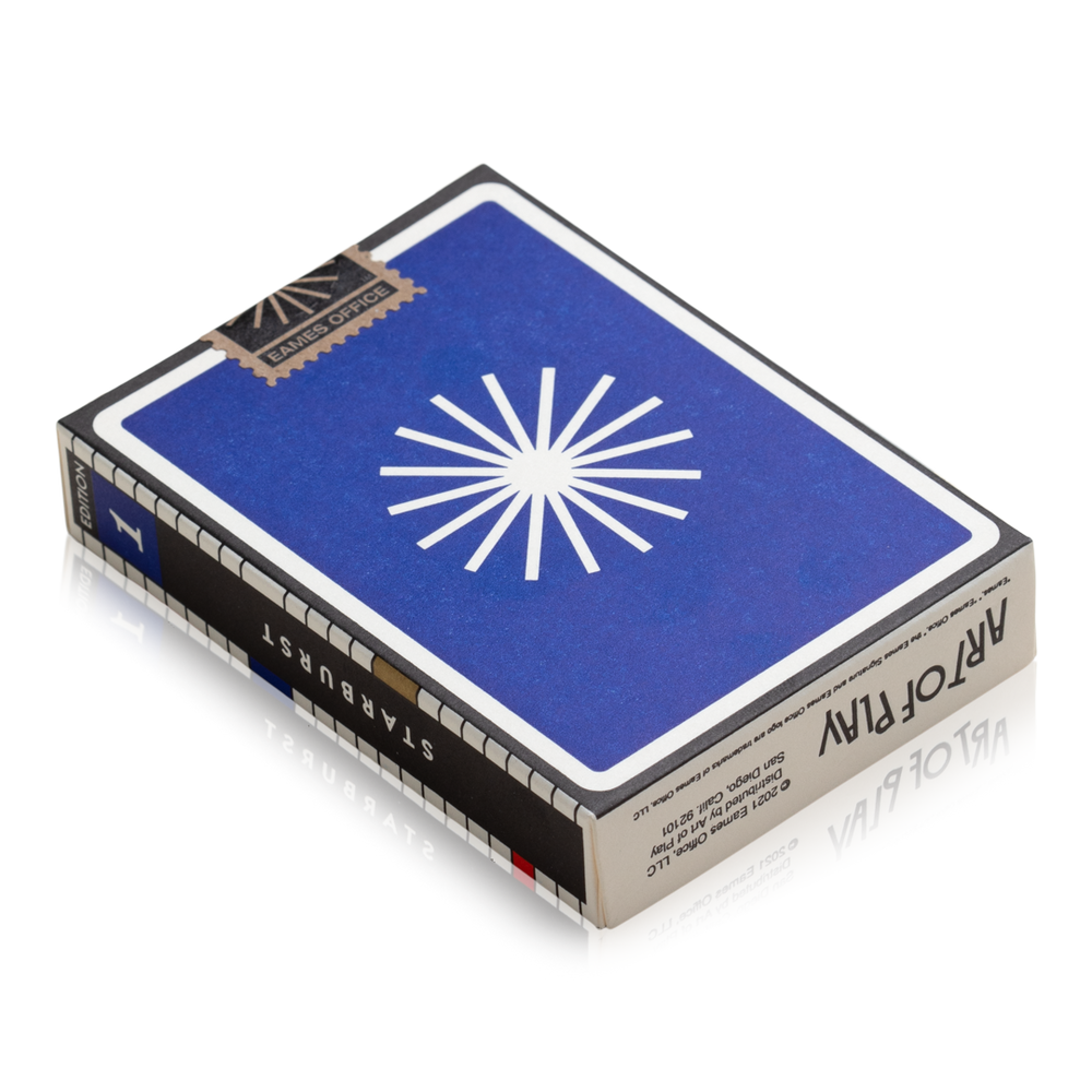 Eames "Starburst" Playing Cards: Red