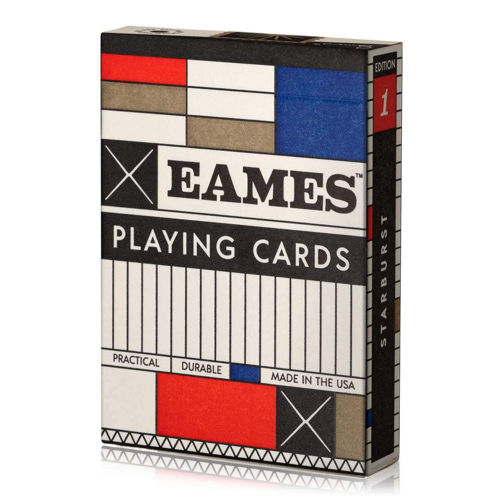 Eames "Starburst" Playing Cards: Red