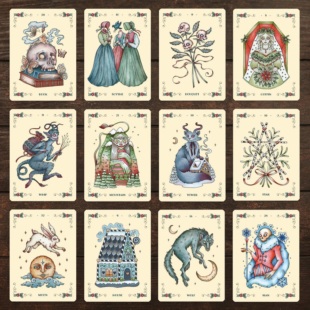 Yuletide Tales Lenormand - Deluxe Edition - Christmas Oracle Deck Lenormand Deck