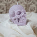 Skull | Pillar Candle: White 