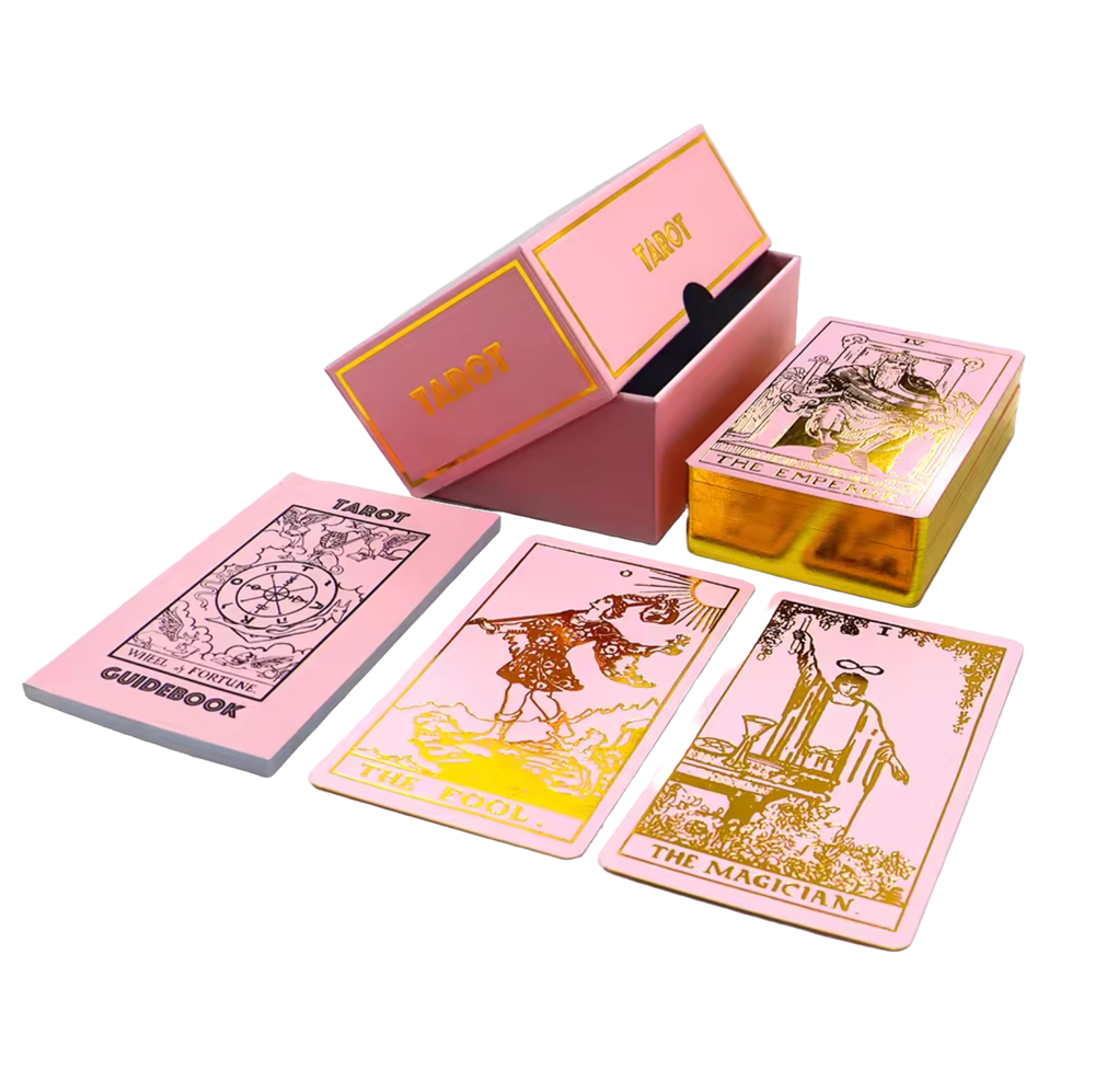 Rose Gold Tarot Deck | Rose Gold Foil Tarot Deck & Guide