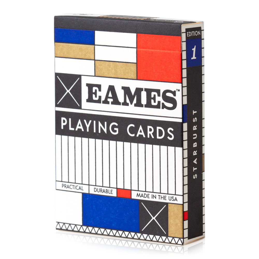 Eames "Starburst" Playing Cards: Red