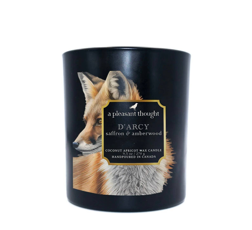 D'ARCY | SAFFRON & AMBERWOOD | RAVEN CANDLE: Cotton 