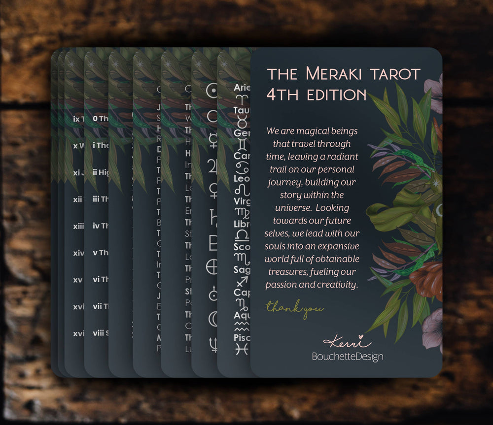 THE MERAKI TAROT 4TH EDITION - 2024 New Deck Launch 