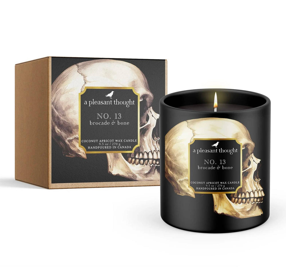 NO. 13 | BROCADE & BONE | RAVEN CANDLE: Cotton 