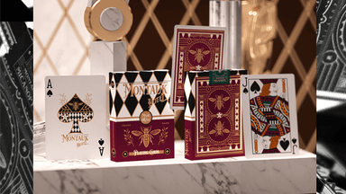 Montauk Hotel Burgundy Playing Cards by Gemini Playing Cards