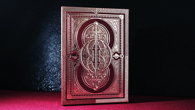 Oath Standard (Burgundy) Playing Cards by Lotrek Playing Cards