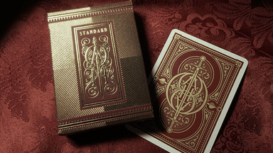 Oath Standard (Burgundy) Playing Cards by Lotrek Playing Cards