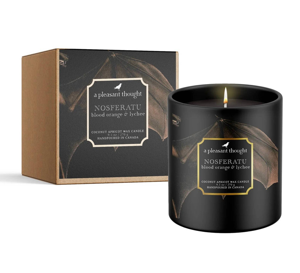 NOSFERATU | BLOOD ORANGE & LYCHEE | RAVEN CANDLE: Cotton 