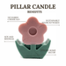 Skull | Pillar Candle: White 