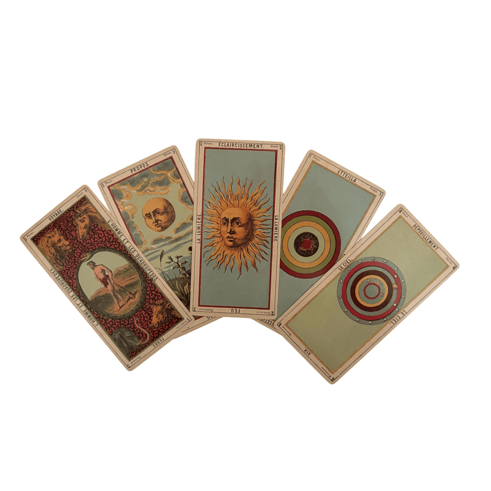 Grand Etteilla Tarot Deck & Guide | Vintage Facsimile | Circa 1870 Grand Etteilla Tarot Deck & Guide | Vintage Facsimile | Circa 1870