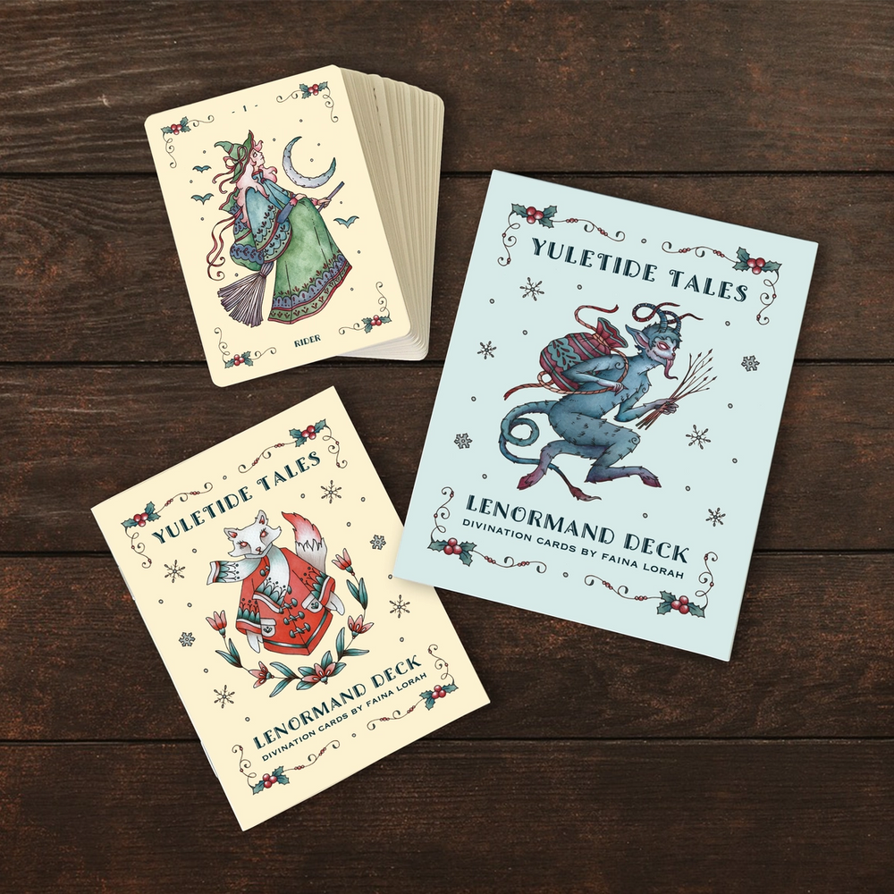 Yuletide Tales Lenormand - Deluxe Edition - Christmas Oracle Deck Lenormand Deck