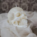 Skull | Pillar Candle: White 