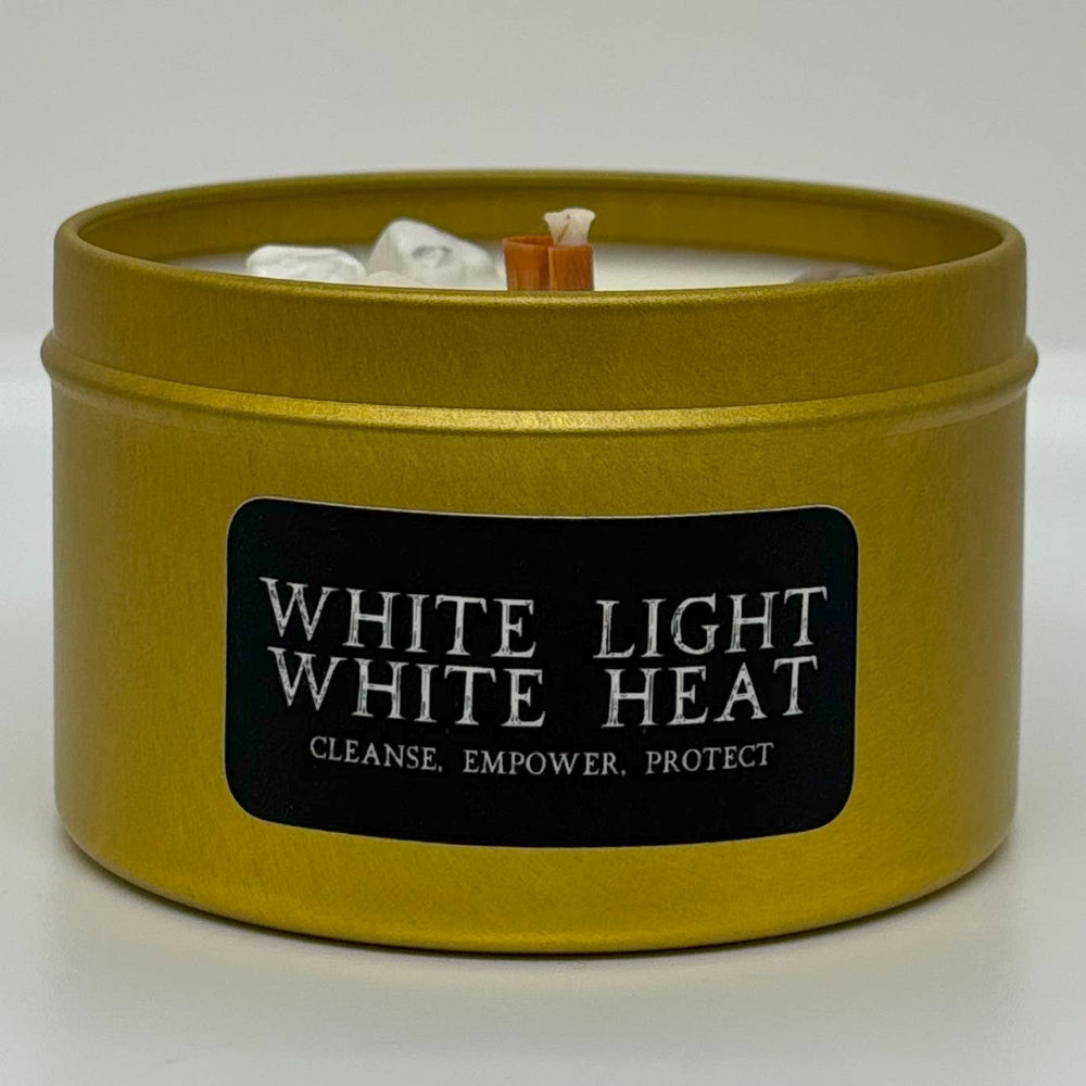 White Light, White Heat 8oz Sacred Ceremony Candle by Rebels and Outlaws