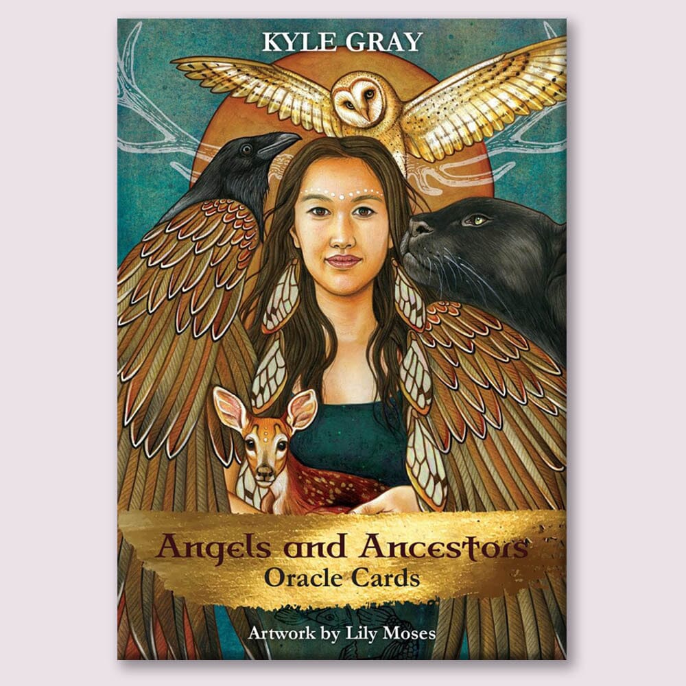 Angels and Ancestors Oracle Cards: A 55-Card Deck and Guidebook by Kyle Gray 