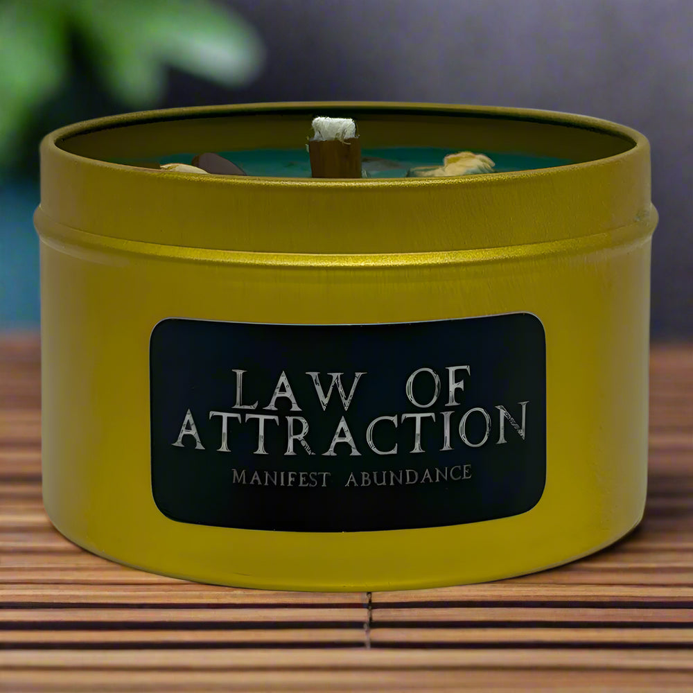 Law of Attraction 8oz Sacred Ceremony Candle by Rebels and Outlaws