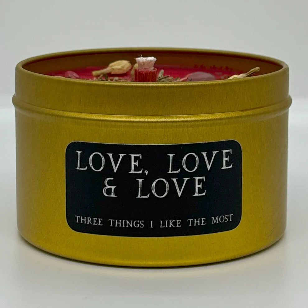 Love, Love & Love 8oz Sacred Ceremony Candle by Rebels and Outlaws
