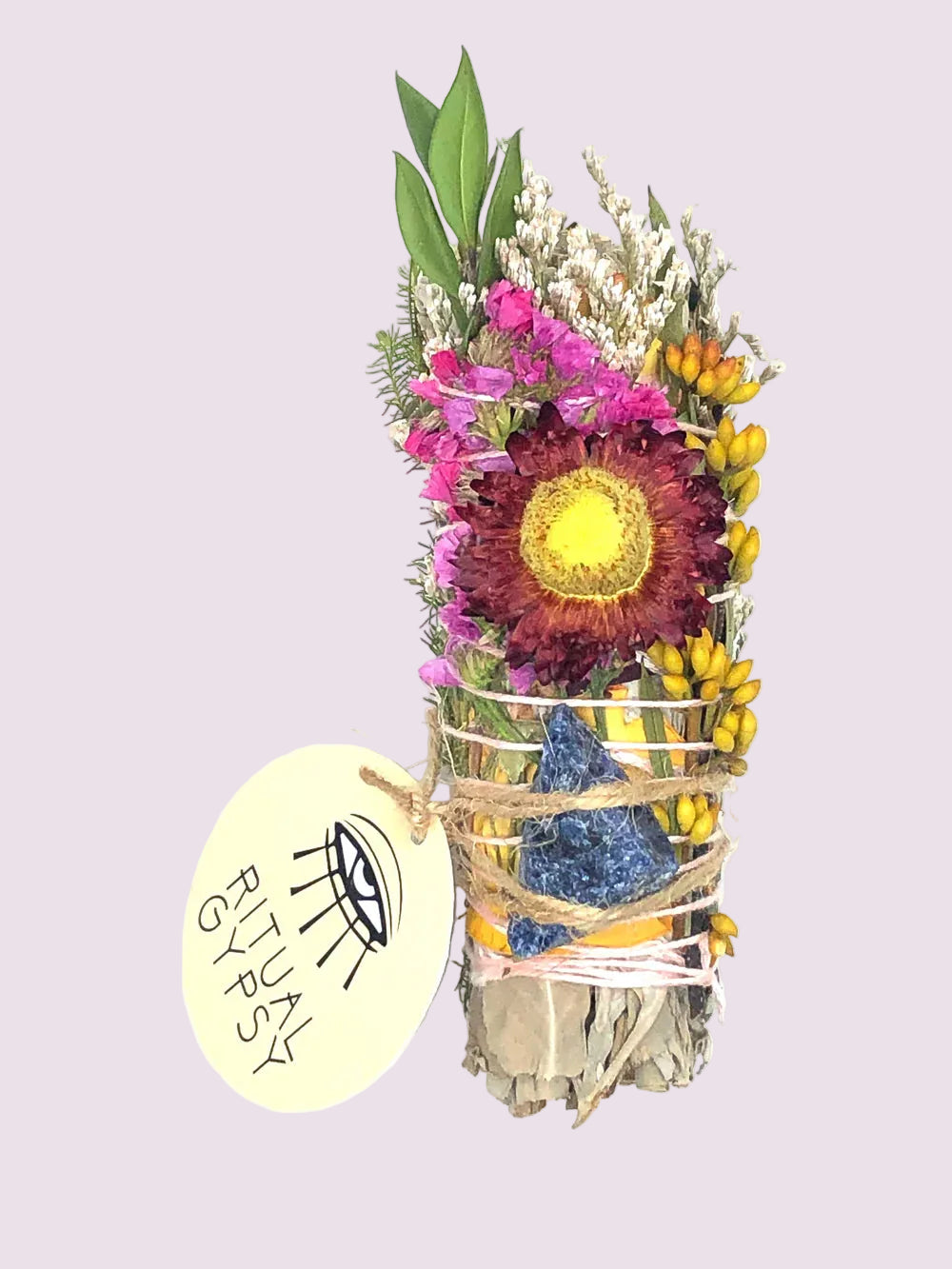 Ritual Wand + Sodalite 4" White Sage Smudge Stick