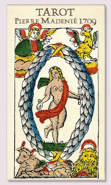 Tarot By Pierre Madenié: 2022 Third edition reproduction realized by Yves Reynaud and Wilfried Houdouin. Tarot Deck