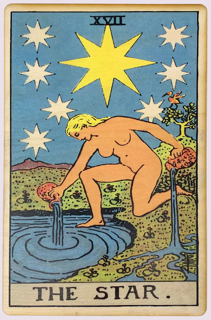 The Star – Wooden Tarot Art
