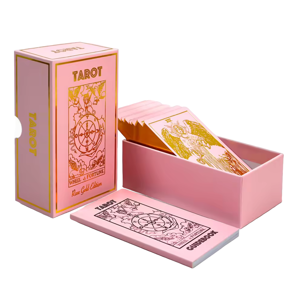 Rose Gold Tarot Deck | Rose Gold Foil Tarot Deck & Guide