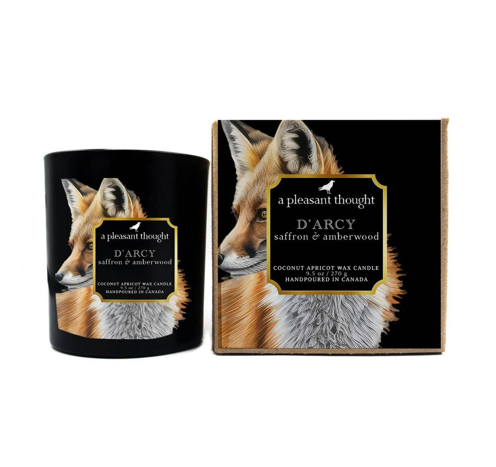 D'ARCY | SAFFRON & AMBERWOOD | RAVEN CANDLE: Cotton 