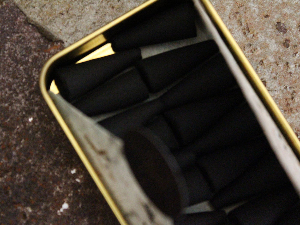 Sleeper Choir - Charcoal Incense Cones In Gold Tin