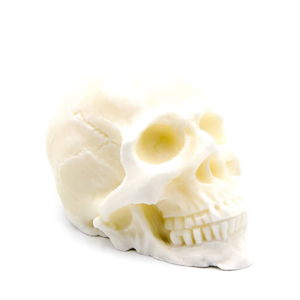 Skull | Pillar Candle: White 