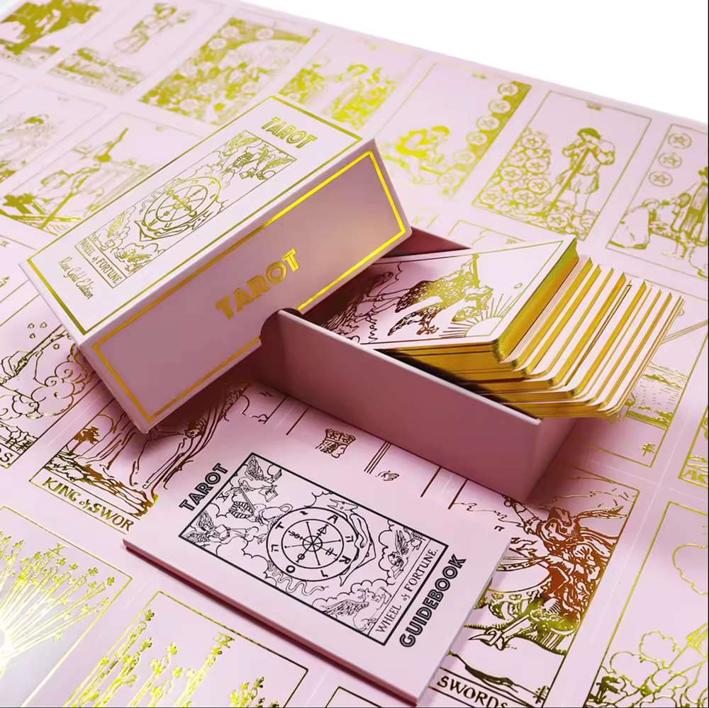 Rose Gold Tarot Deck | Rose Gold Foil Tarot Deck & Guide
