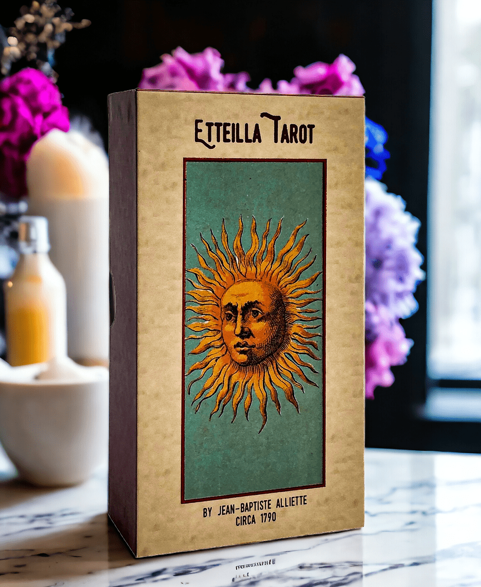 Grand Etteilla Tarot Deck & Guide | Vintage Facsimile | Circa 1870 Grand Etteilla Tarot Deck & Guide | Vintage Facsimile | Circa 1870