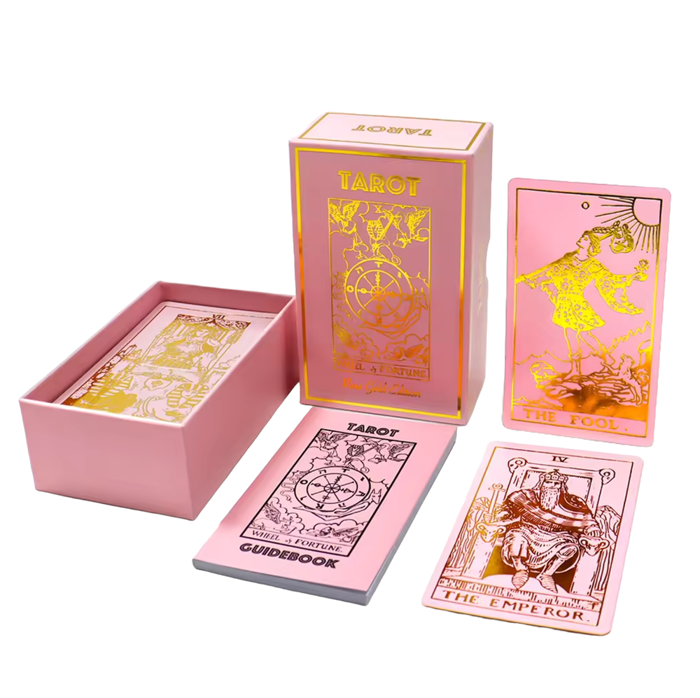 Rose Gold Tarot Deck | Rose Gold Foil Tarot Deck & Guide