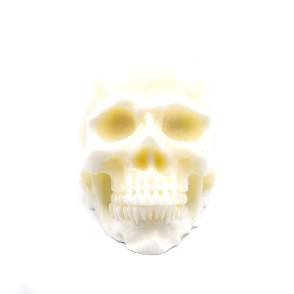 Skull | Pillar Candle: White 