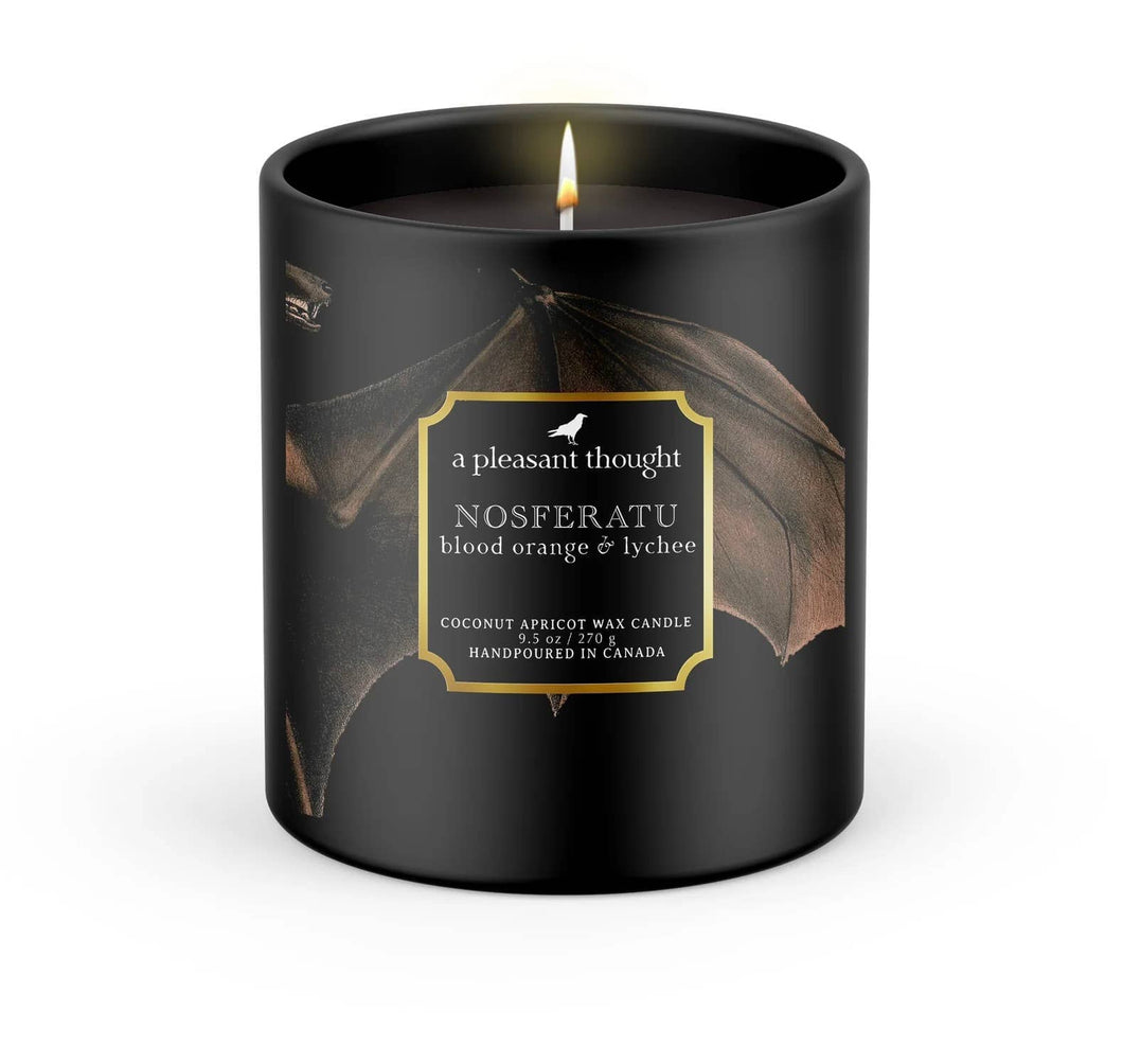 NOSFERATU | BLOOD ORANGE & LYCHEE | RAVEN CANDLE: Cotton 