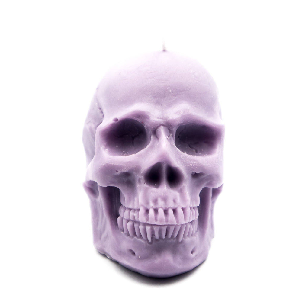 Skull | Pillar Candle: White 