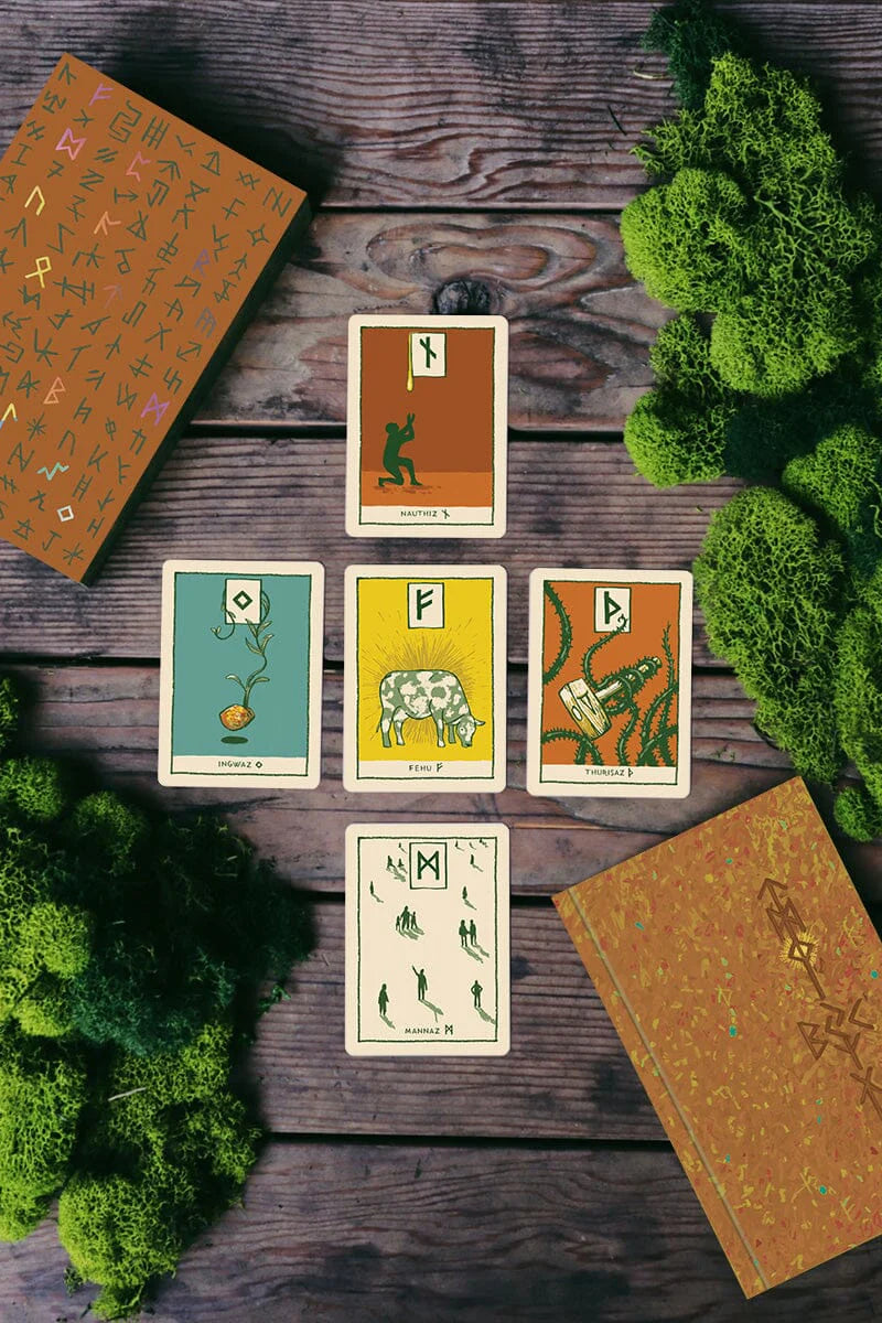 Green Glyphs Box Set Tarot Deck