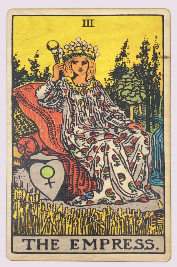 The Empress – Wooden Tarot Art