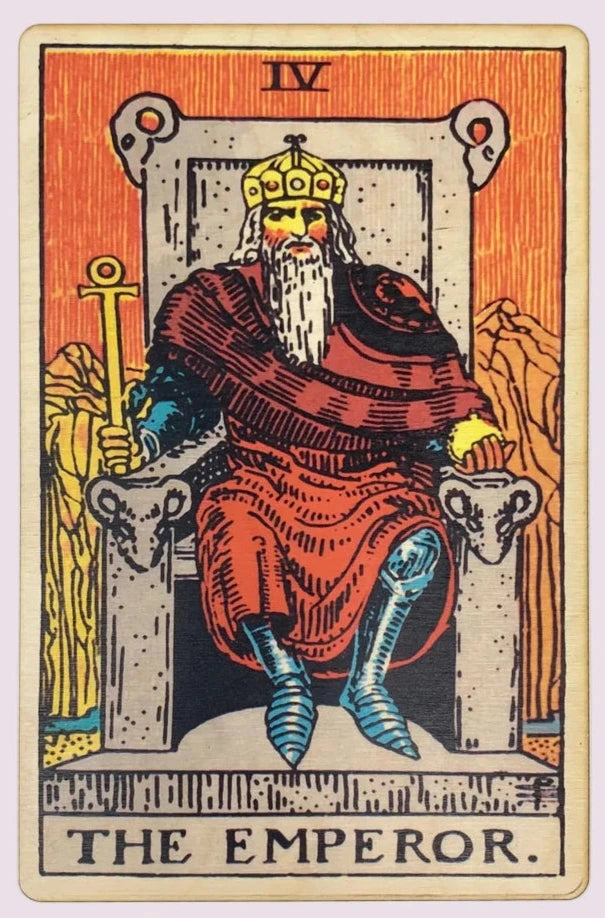 The Emperor – Wooden Tarot Art