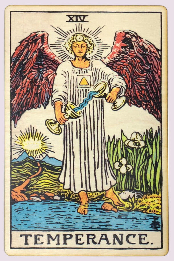 Temperance – Wooden Tarot Art