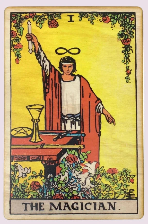 The Magician – Wooden Tarot Art