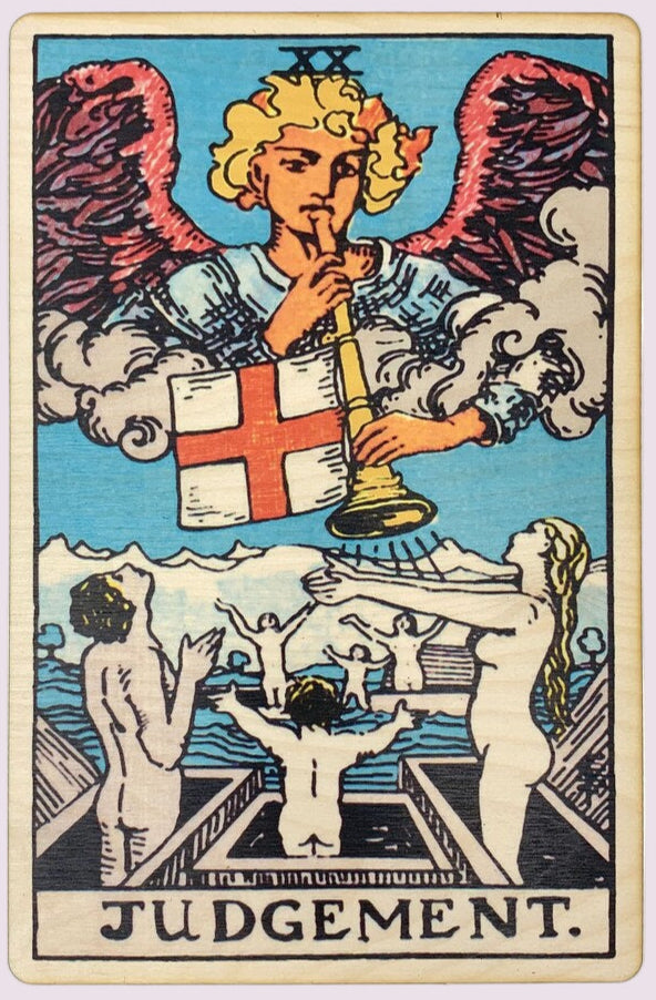 Judgement – Wooden Tarot Art